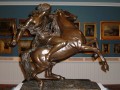 Amazon breaking a savage horse - bronze by Jean-Jacques Feuchere, 1843