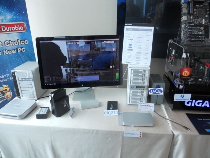 Gigabyte's Intel Thunderbolt setup