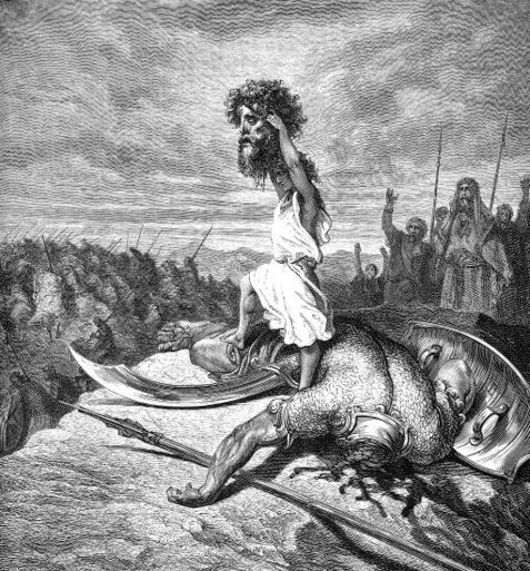 David slays Goliath - Gustave Doré (1832-1883)