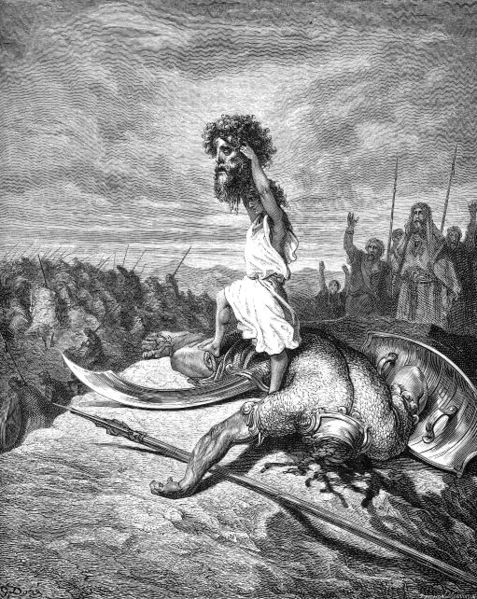 David slays Goliath - Gustave Doré (1832-1883)