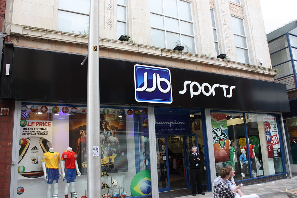 JJB Sports points the way for the channel. Amazon. Amazing