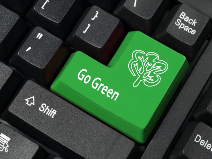 Green keyboard carbon © pryzmat Shutterstock