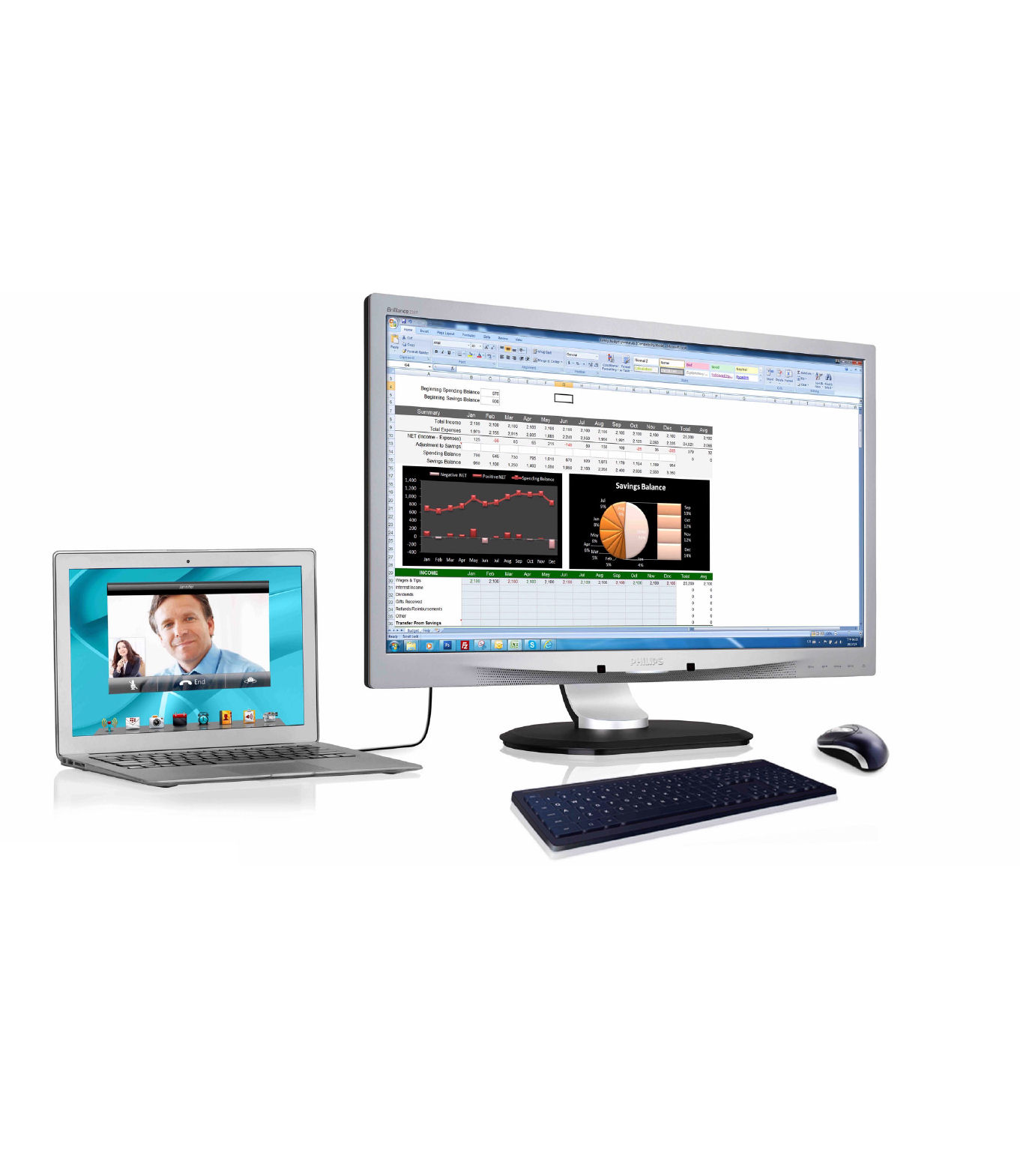 Philips And MMD Unveil USB-Linked Laptop Docking Display